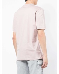 Мужская розовая футболка с v-образным вырезом от Brunello Cucinelli