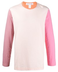 Мужская розовая футболка с длинным рукавом от Comme Des Garcons SHIRT