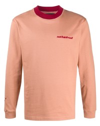 Мужская розовая футболка с длинным рукавом от Styland