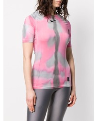 Женская розовая футболка с круглым вырезом с принтом тай-дай от 1017 Alyx 9Sm