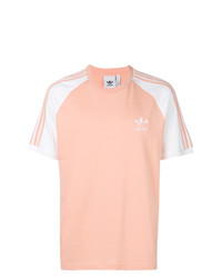 Мужская розовая футболка с круглым вырезом с принтом от adidas