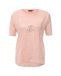 Женская розовая футболка с круглым вырезом с принтом от Broadway