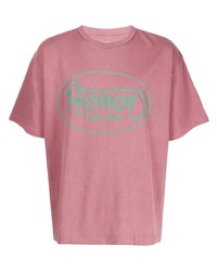 Мужская розовая футболка с круглым вырезом с принтом от HONOR THE GIFT
