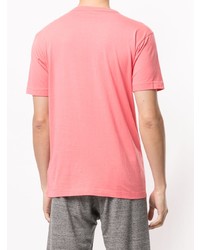 Мужская розовая футболка с круглым вырезом с принтом от Champion