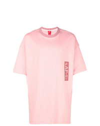 Мужская розовая футболка с круглым вырезом с принтом от Nike