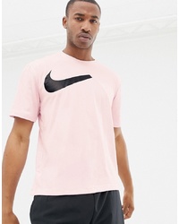 Мужская розовая футболка с круглым вырезом с принтом от Nike Training
