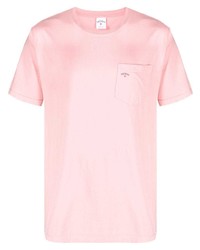 Мужская розовая футболка с круглым вырезом с принтом от NOAH NY