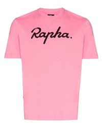 Мужская розовая футболка с круглым вырезом с принтом от Rapha