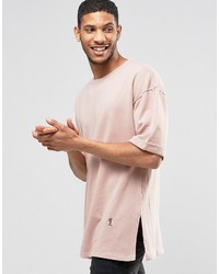 Мужская розовая футболка с круглым вырезом с принтом от Religion