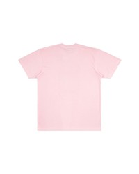 Мужская розовая футболка с круглым вырезом с принтом от Supreme