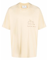 Мужская розовая футболка с круглым вырезом с принтом от Song For The Mute