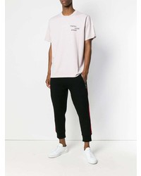 Мужская розовая футболка с круглым вырезом с принтом от rag & bone