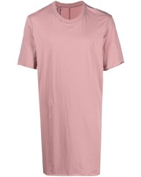 Мужская розовая футболка с круглым вырезом от 11 By Boris Bidjan Saberi