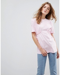 Женская розовая футболка с круглым вырезом от ASOS DESIGN