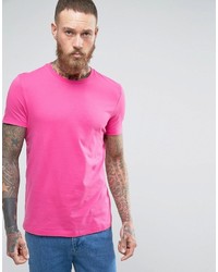 Мужская розовая футболка с круглым вырезом от Asos