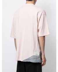 Мужская розовая футболка с круглым вырезом от FIVE CM