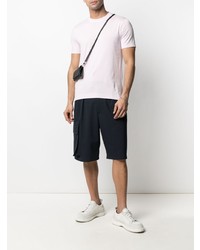 Мужская розовая футболка с круглым вырезом от Fedeli