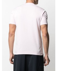 Мужская розовая футболка с круглым вырезом от Fedeli