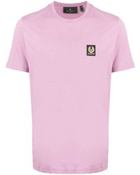 Мужская розовая футболка с круглым вырезом от Belstaff