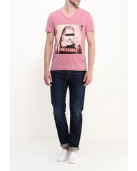 Мужская розовая футболка с круглым вырезом от Best Mountain