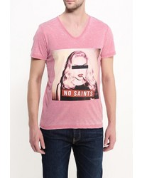 Мужская розовая футболка с круглым вырезом от Best Mountain