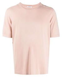 Мужская розовая футболка с круглым вырезом от Boglioli