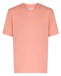 Мужская розовая футболка с круглым вырезом от Bottega Veneta