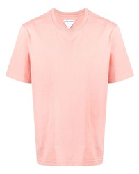 Мужская розовая футболка с круглым вырезом от Bottega Veneta