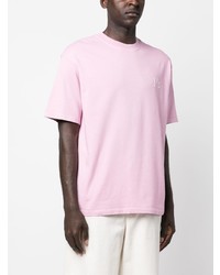 Мужская розовая футболка с круглым вырезом от President’S