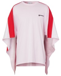 Мужская розовая футболка с круглым вырезом от Burberry
