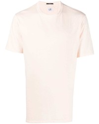 Мужская розовая футболка с круглым вырезом от C.P. Company