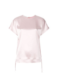 Женская розовая футболка с круглым вырезом от Cédric Charlier