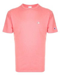 Мужская розовая футболка с круглым вырезом от Champion