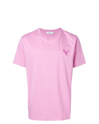 Мужская розовая футболка с круглым вырезом от Coach