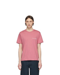 Мужская розовая футболка с круглым вырезом от Comme Des Garcons SHIRT
