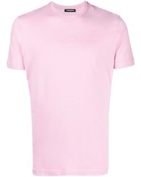 Мужская розовая футболка с круглым вырезом от costume national contemporary