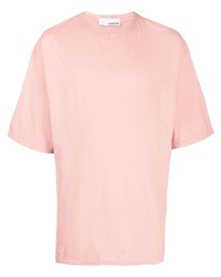 Мужская розовая футболка с круглым вырезом от Costumein