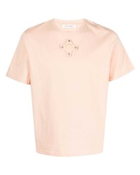 Мужская розовая футболка с круглым вырезом от Craig Green