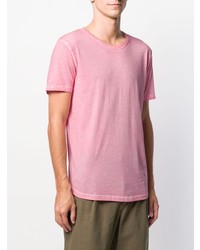 Мужская розовая футболка с круглым вырезом от Majestic Filatures