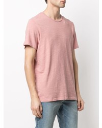 Мужская розовая футболка с круглым вырезом от rag & bone