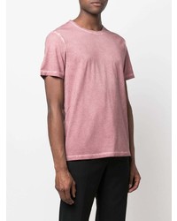 Мужская розовая футболка с круглым вырезом от Theory