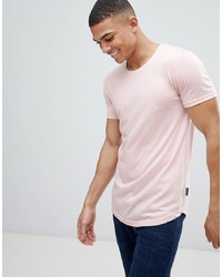 Мужская розовая футболка с круглым вырезом от D-struct