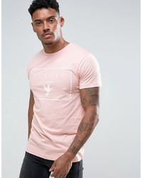 Мужская розовая футболка с круглым вырезом от Devote