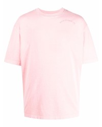 Мужская розовая футболка с круглым вырезом от Diesel