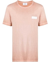 Мужская розовая футболка с круглым вырезом от Dondup