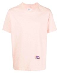 Мужская розовая футболка с круглым вырезом от Doublet