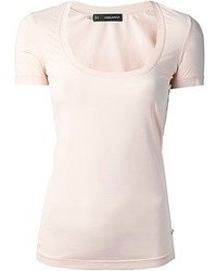 Женская розовая футболка с круглым вырезом от DSquared