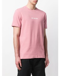 Мужская розовая футболка с круглым вырезом от Aimé Leon Dore
