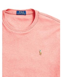 Мужская розовая футболка с круглым вырезом от Polo Ralph Lauren