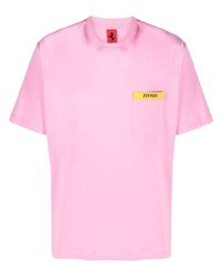 Мужская розовая футболка с круглым вырезом от Ferrari